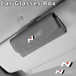 Custodia per occhiali da auto custodia per occhiali da sole Clip per Hyundai Sonata Elantra Tucson N Line Veloster Kona i30 i20 i10 accessori