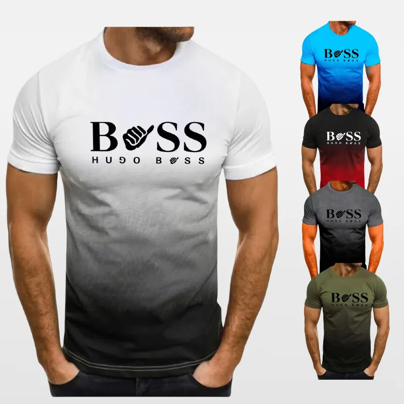 

2024 New summer fashion men's t-shirt trend simple 3D digital printed men's loose casual top men's clothing men's top