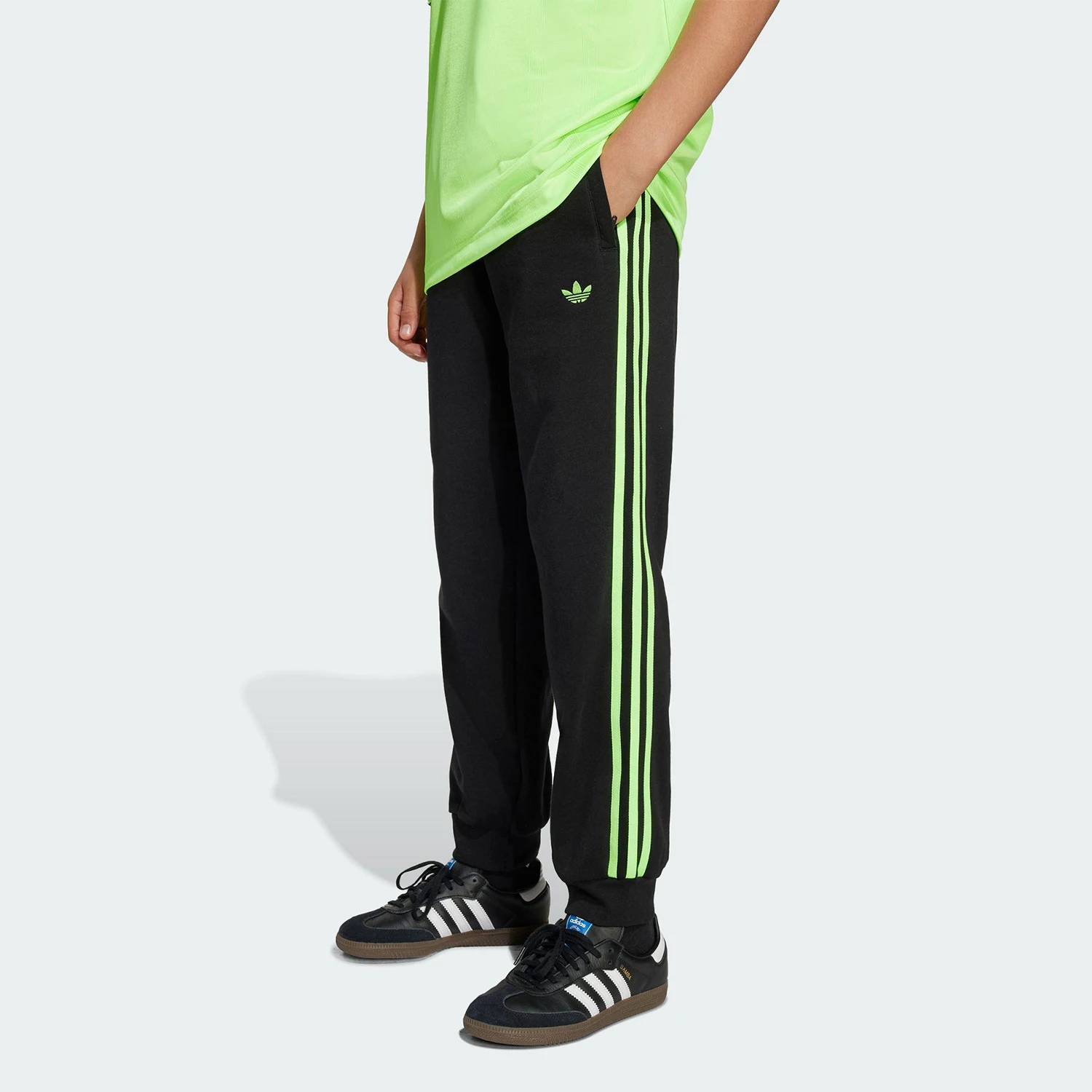

Adidas genuine 2025 clover big children's sports and leisure ankle tied pants JV7796