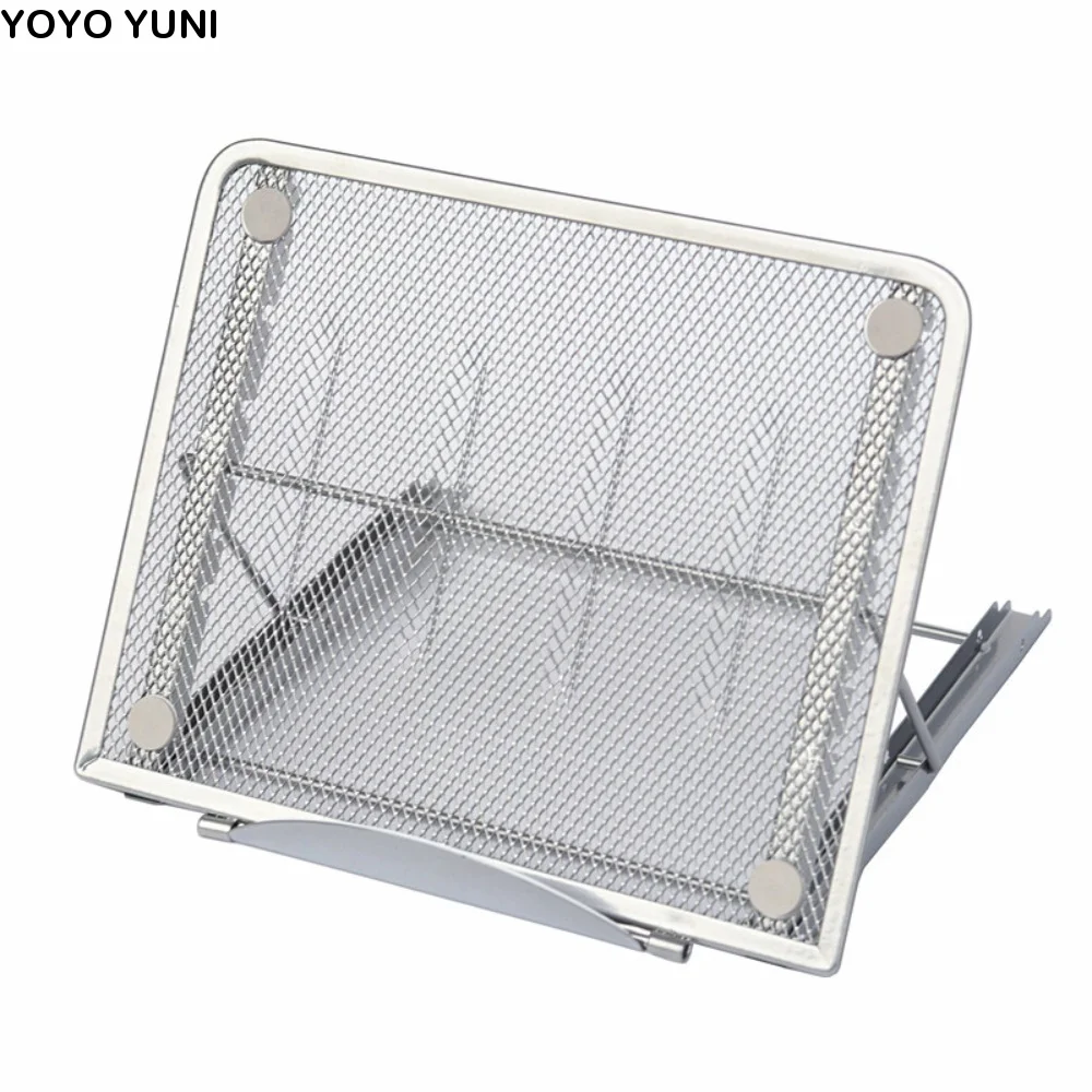 6 Adjustable Height Metal Laptop Stand High Quality Portable Tablet Holder Breathable Multi-Angle Foldable Portable Stand