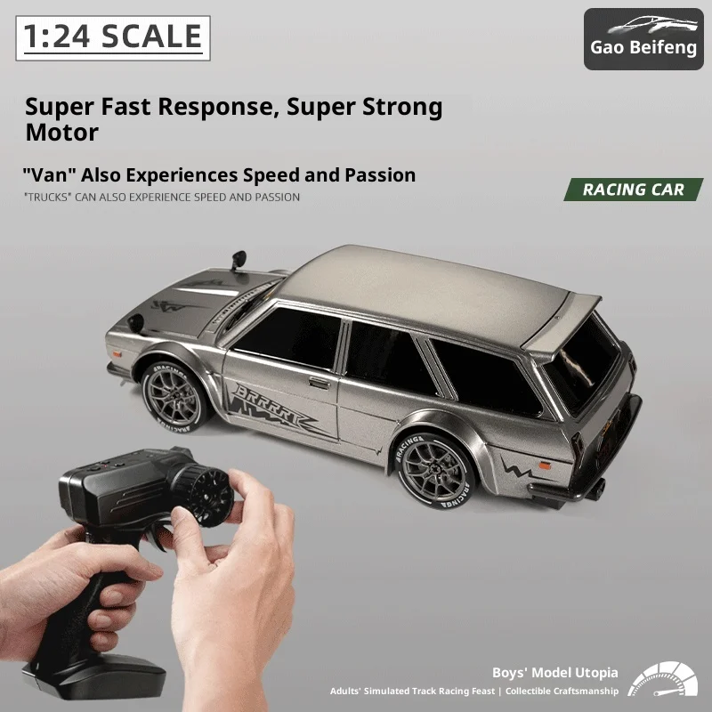1/24 محاكاة RC الانجراف سباق السيارات 4WD عالية السرعة مع الضوء 2.4G راديو التحكم نموذج سيارة سباق المنافسة لعبة للبنين #2