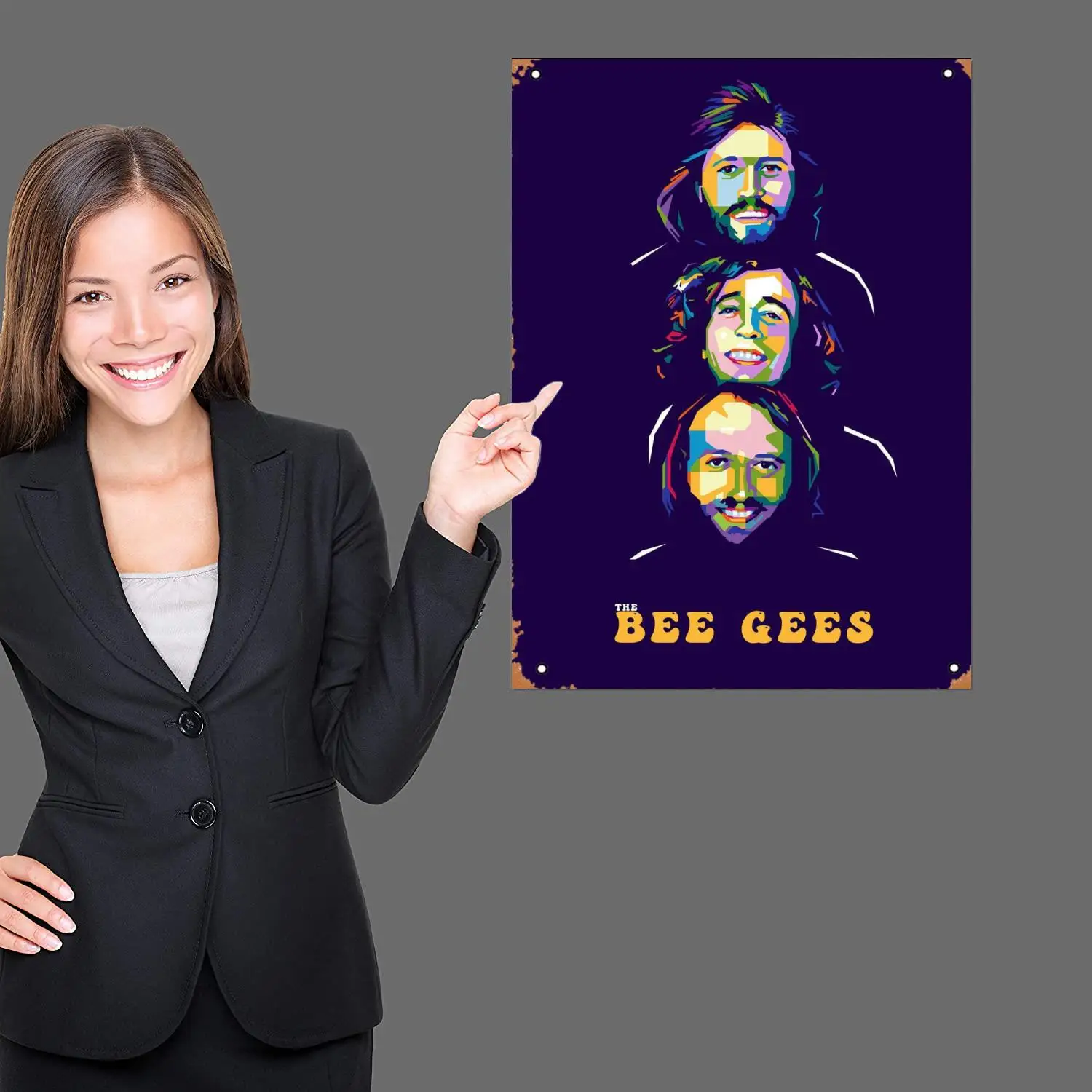 bee gees singer 24x36 Decorative Canvas Posters Room Bar Cafe Decor Gift Print Art Wall Paintings