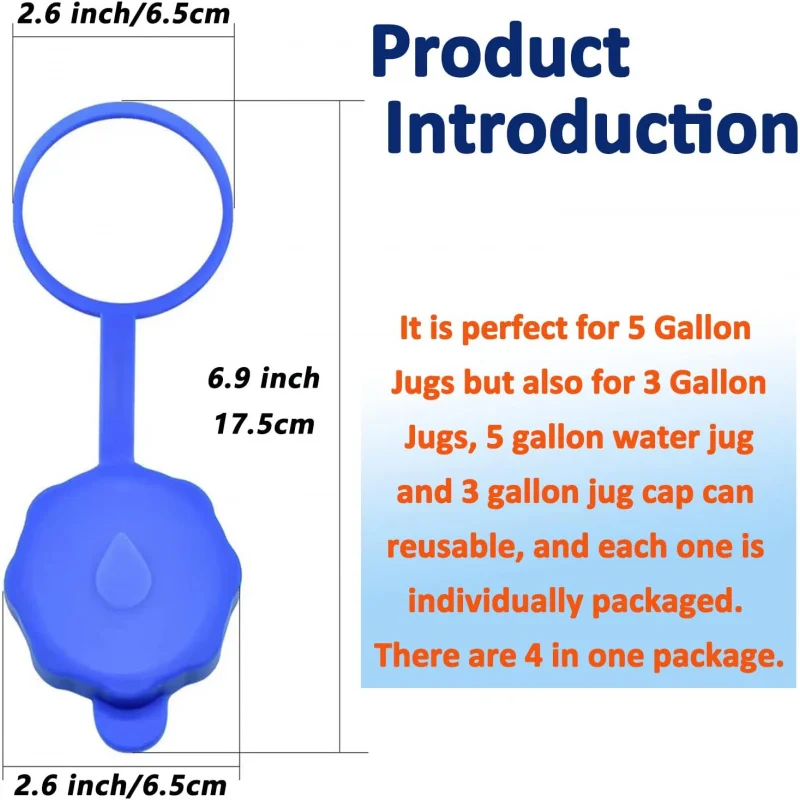5갤런 주전자, 3개 및 5개 병 4개, 실리콘 재사용 가능 5갤런, 흘림 방지