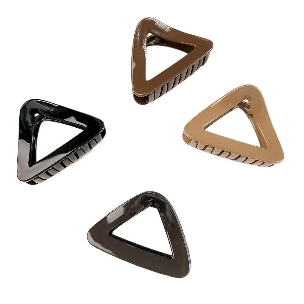 Plastic Shark Clip Triangle Hair Claw Korean Hairpin Hair Accessories Triangle Hair Clip Grab Clip Ponytail Hair Barrettes