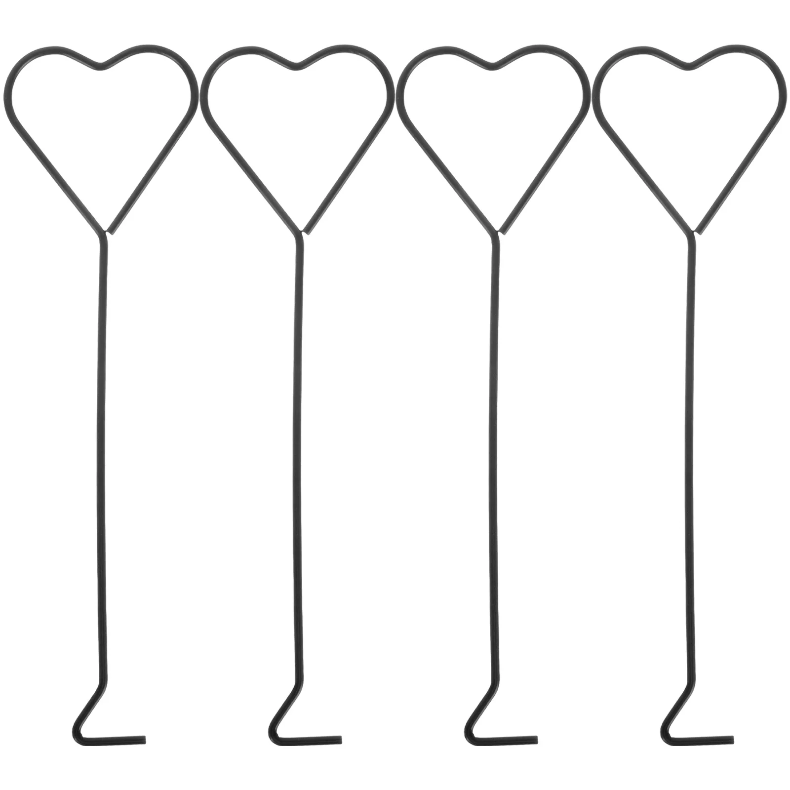 4 قطعة خطاف الفتيل تصميم القلب الحديد مقبض طويل الفتيل قحافة لإطفاء آمنة الروائح الشموع طفاية