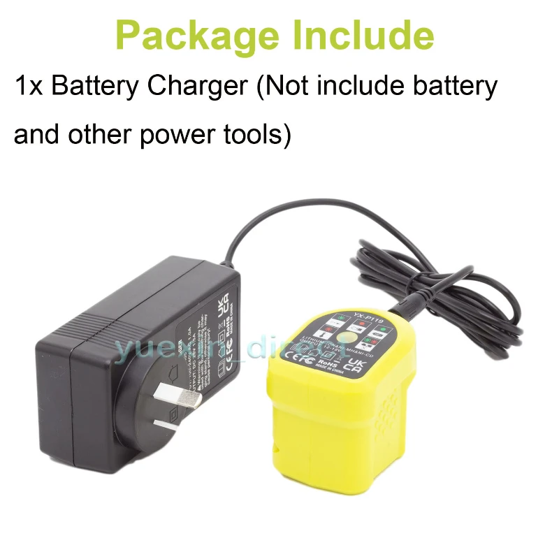 Replacement For Ryobi 18V Battery Lightweight And Portable Split Charger Compatible With 18v Series Battery Accessory