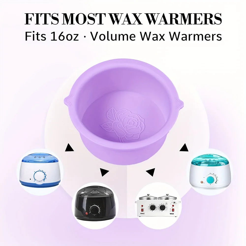 Wax Warmer Verdikking Hittebestendig Siliconen Kommen Ontharing Wax Vervanging Pot Kommen Ontharing Herbruikbare Waxen Pot Kom