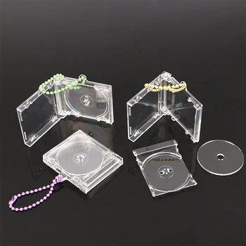 빈 앨범 미니 CD 케이스 키체인 CD 플레이어 키링, 주변 기념 앨범 키홀더, DIY 배낭 펜던트