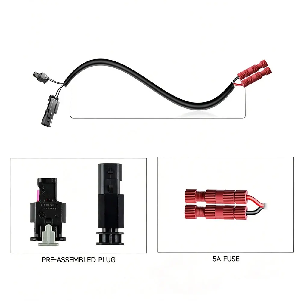 Motorcycle Quick Connect Cable Set Navigation Media Power Plug For BMW R 1300 GS R 1250 GS R nineT R 18 Classic F 900 XR