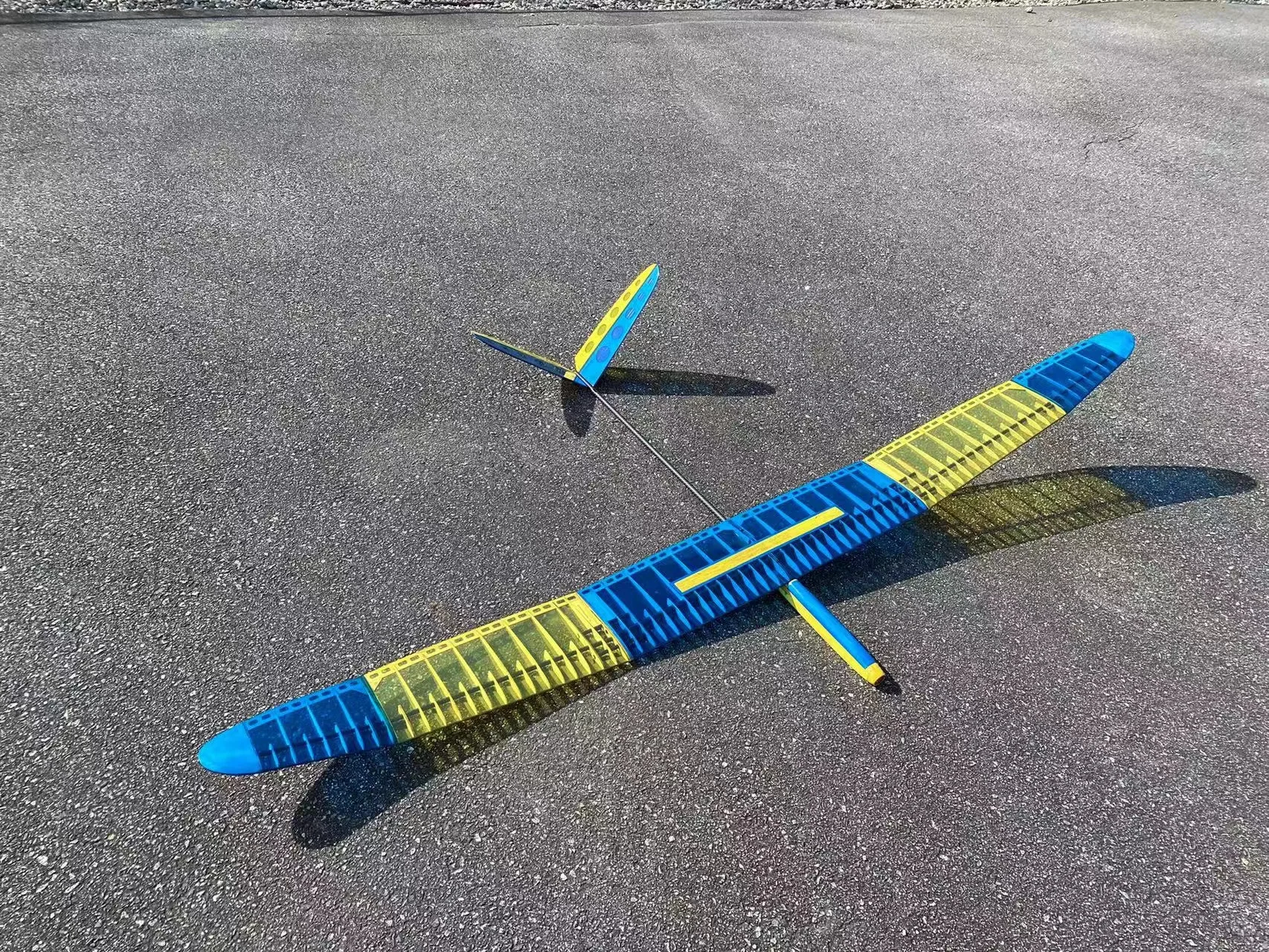 Applicable to Medina P3T/F3L Remote Control Ejection Hot Air Flow Glider Wing Span 2 M 3K Carbon Fiber Tail Tube All Wood Body