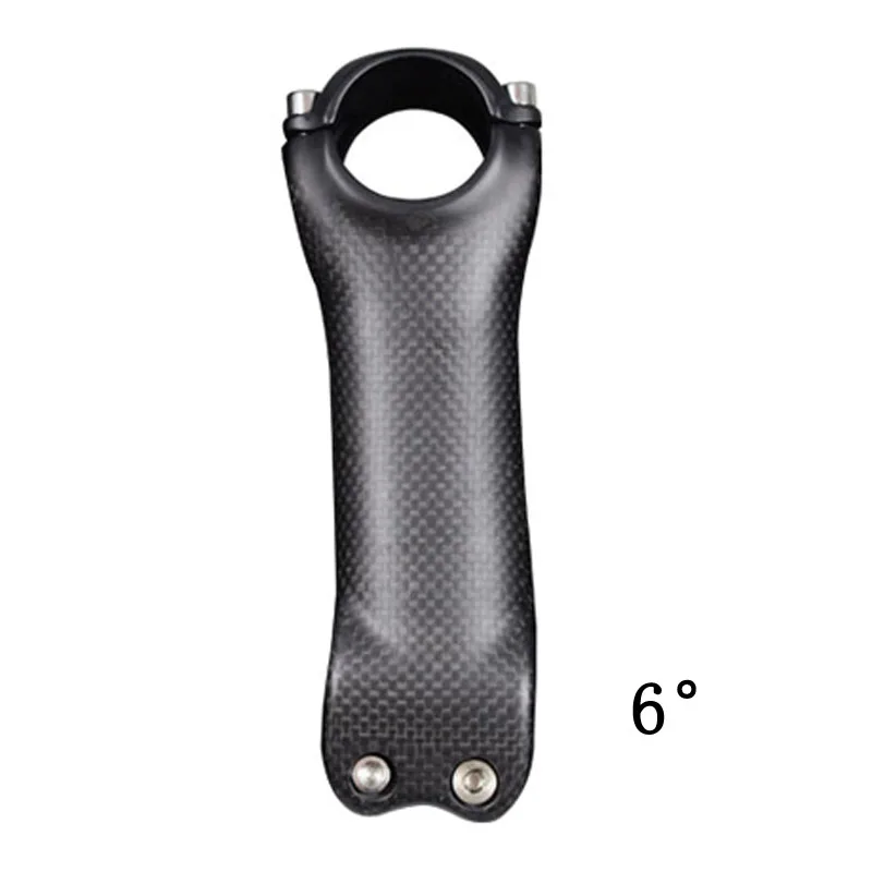 No Logo Stem 31.8mm 6/17 Degree Road/MTB  Full Carbon Fiber Stems Bike Parts 70/80/90/100/110/120mm Bicycle Stem Black