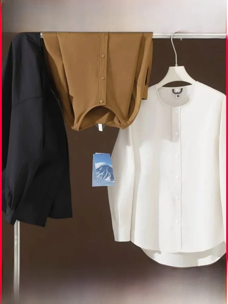 

Unisex Loose Fit Outdoor Shirt Jacket Checkered Texture Versatile Style Casual Fashion Polyester Fiber Spring Autumn Wear