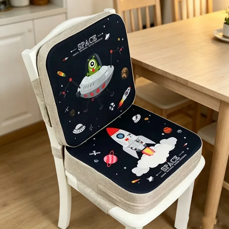 

Baby Booster Seat Heightening Cushion Portable Dining Chair Pad Practical Accessory For Toddler Indoor Daily Feeding Sitting Use
