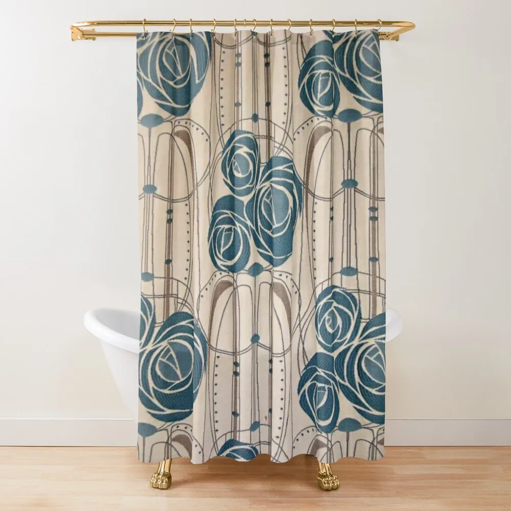 

Charles Rennie Mackintosh roses,Mackintosh abstract rose Shower Curtain Waterproof Shower And Anti-Mold Curtain