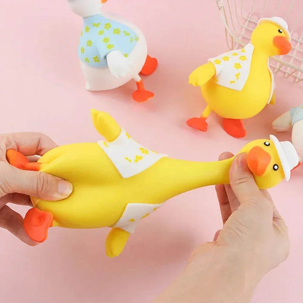 Stress Relief Toys Dress Up Duck Children's Toys Cute Reboundable Duck Dress-Up And De-Stressing Duck Fidget Toys Squeeze Gifts