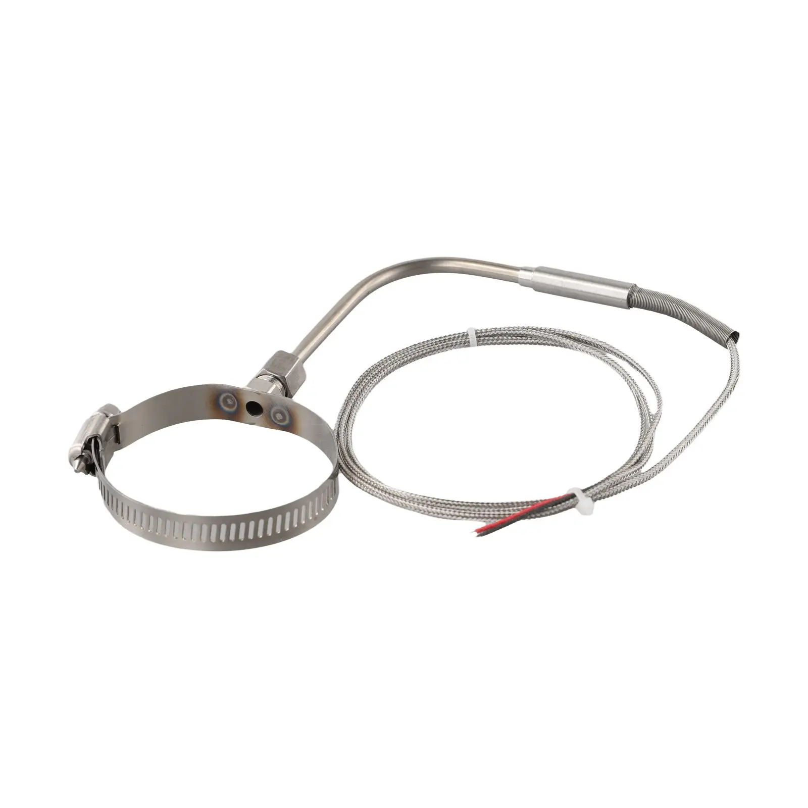 EGT K형 온도 센서 열전대 직각 80mmx5mm 온도 프로브 3.3피트/1미터 길이 100-1250 ° C/-150-2280번 ° F를 한국어로 번역하세요.