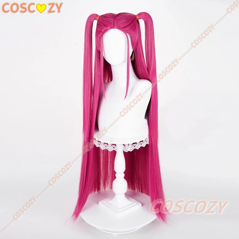 Lumi Mira Cosplay Perücke Anime KPop Dämon Cos Hunters Superstar Top Lange Rosa Perücken Mädchen Gruppe Frauen Halloween Party Perücken
