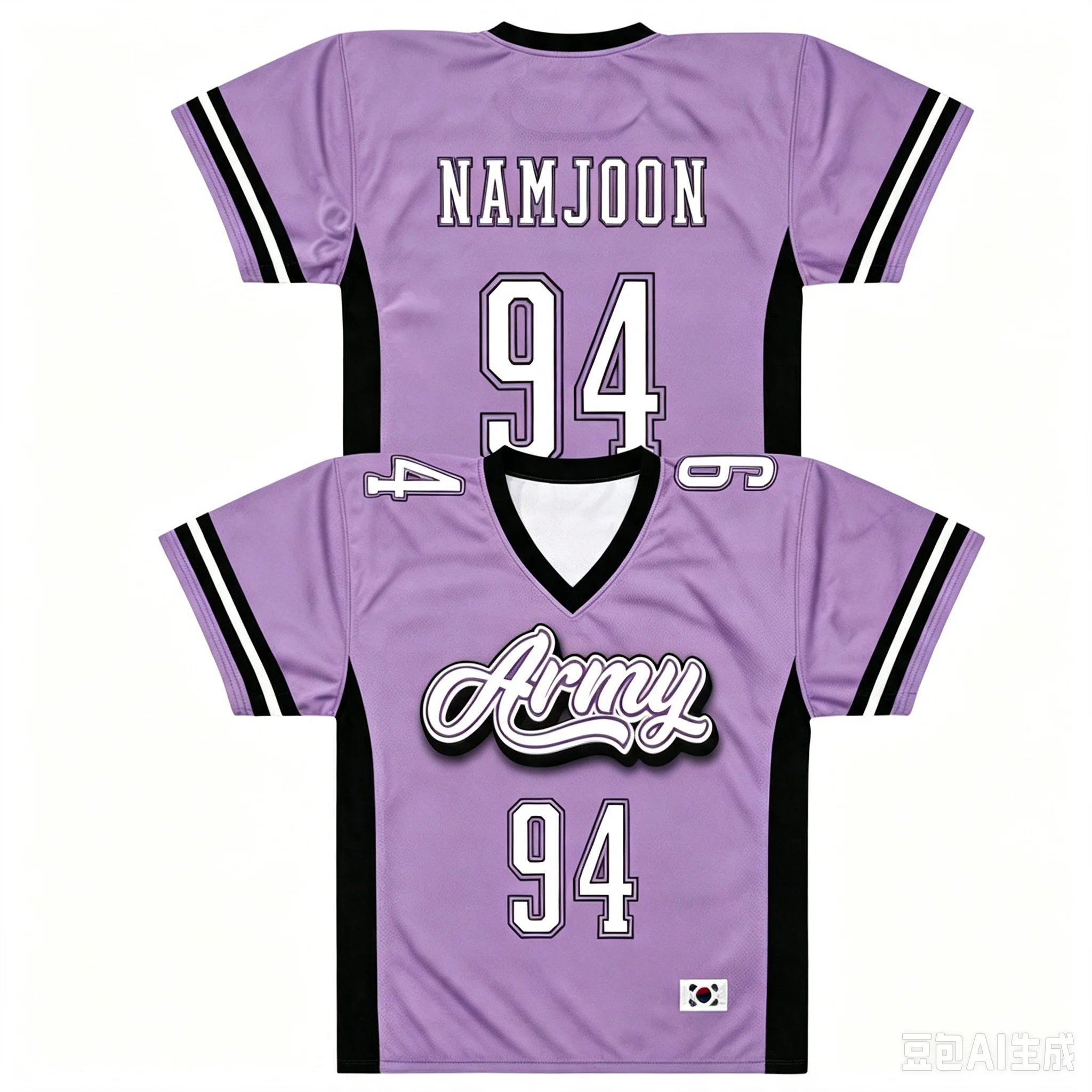 2026 Fußballtrikot Taehyung & Jungkook K-Pop Idol Sportbekleidung Trendige Streetwear Geschenke für Fans T-Shirts Damen Familie Kinder Tees – Detail 12
