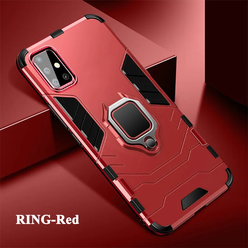 

50pc Shockproof Armor Case for Samsung A32 A52 A72 A82 A22 5G Ring Stand Silicone Phone Back Cover for Galaxy F62 F52 M62 Fundas