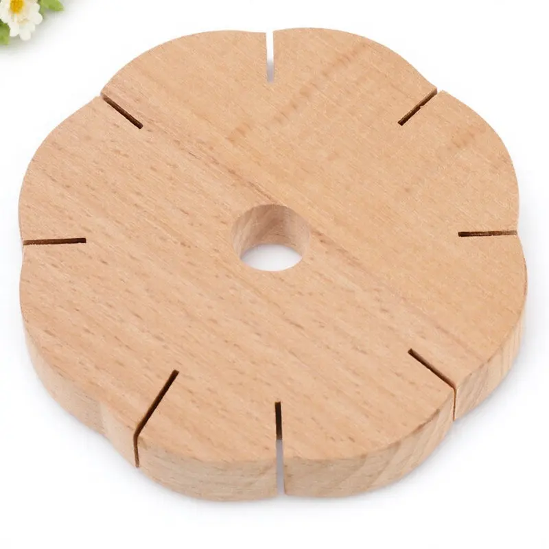 

1Pcs Portable Wood Knitter DIY Weaving Tool for Bracelets Hair Ties Necklaces Safe Rounded Edges Easy to Use Anytime Anywhere