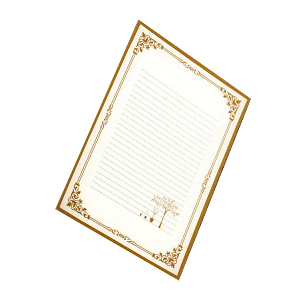 8 Pcs Writing Paper Vintage Stationery Letter Kraft Chinese Style White Student