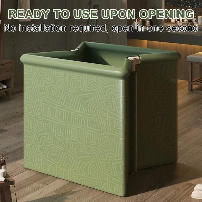 1PC Portable Bathtub Adult Ice Bath Tub - Collapsible Folding Foldable Bathtub for Adult Shower Bathroom Hot SPA Soaking Cold