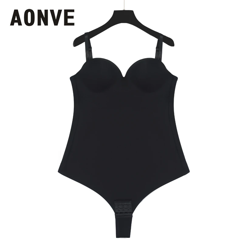 AONVE Body modellante per donna con pancia dimagrante che riduce push up modellante perizoma stile intimo tutto in uno