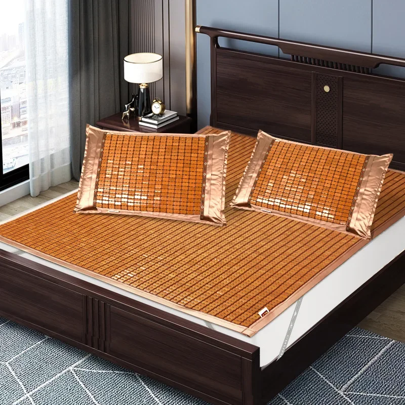 

Chinese Style Foldable Bamboo Mat - 1.8M Summer Mattress Sheet for Double Bed, Dormitory & Mahjong