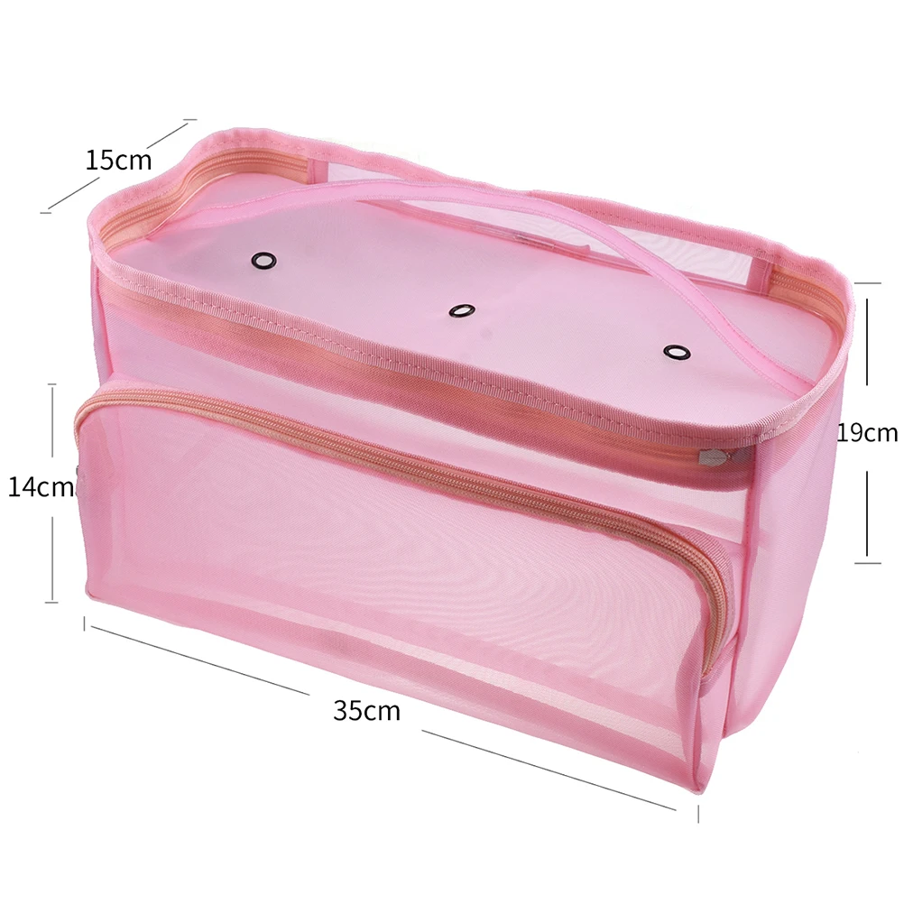

Mesh Bag Storage Woolen Line Container Tote Backpack Foldable Small Size Easy Travel Home Organization Fruit Vegetable