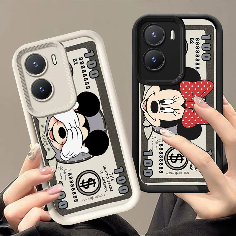 Cute M-Mickey Money Dollar Phone Case For VIVO V30 X80 X90 X100 Pro V29E V40 Y75 Y78 Y100 Y02 Y17 Y22 Y76 S Y03 Y21 Y27 Y28 Y35