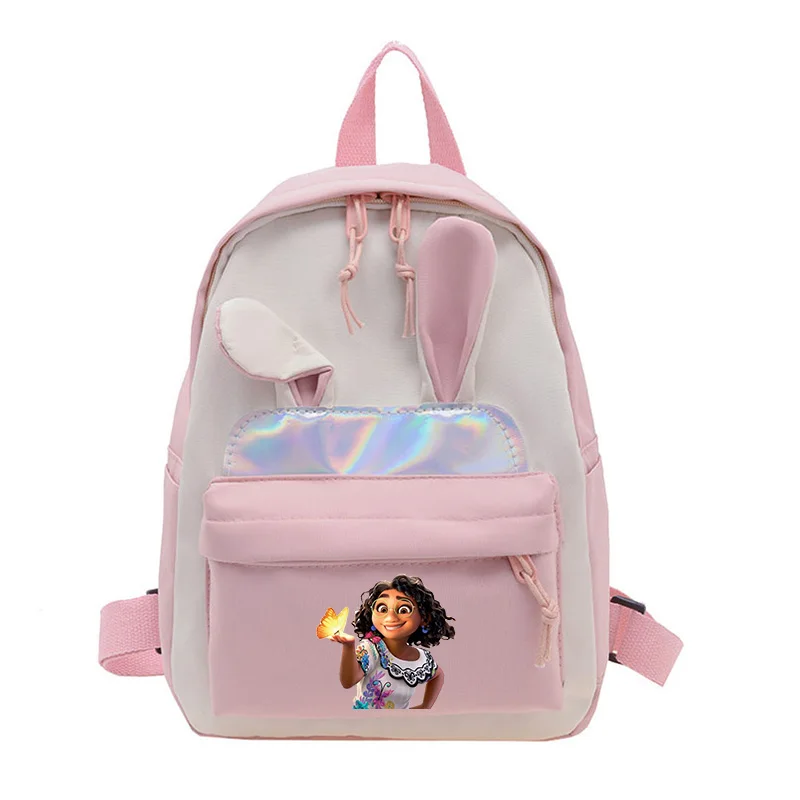 

Encanto Rabbit Ears Backpack for Girls Boys Kindergarten Cute Kids Book School Bags Student Travel Rucksack kawaii