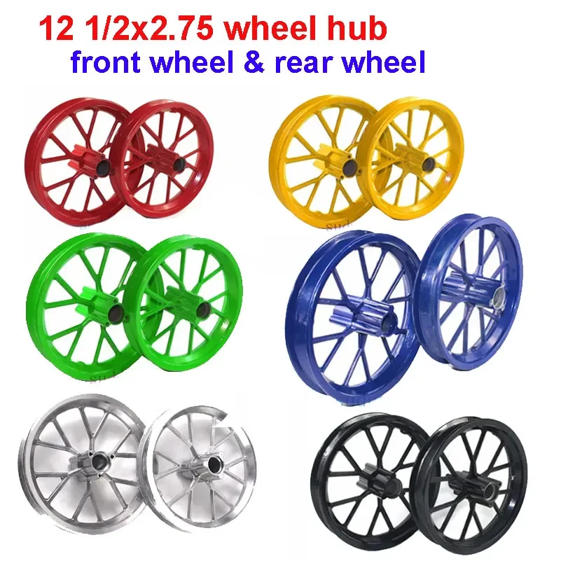 High-quality Front Rear rim 12.5x2.75 wheel hub use tire for Dirt Bike MX350 MX400 43CC 47CC 49CC Mini Moto E-Scooter Parts