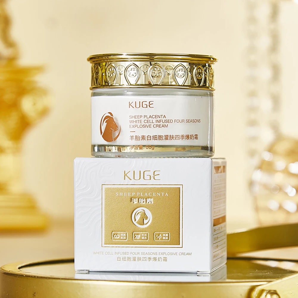 

Sheep Placenta White Blood Cell Moisturizing Four Season Beauty Cream Soothe Dry Skin Rejuvenation Face Cream Korea Skincare