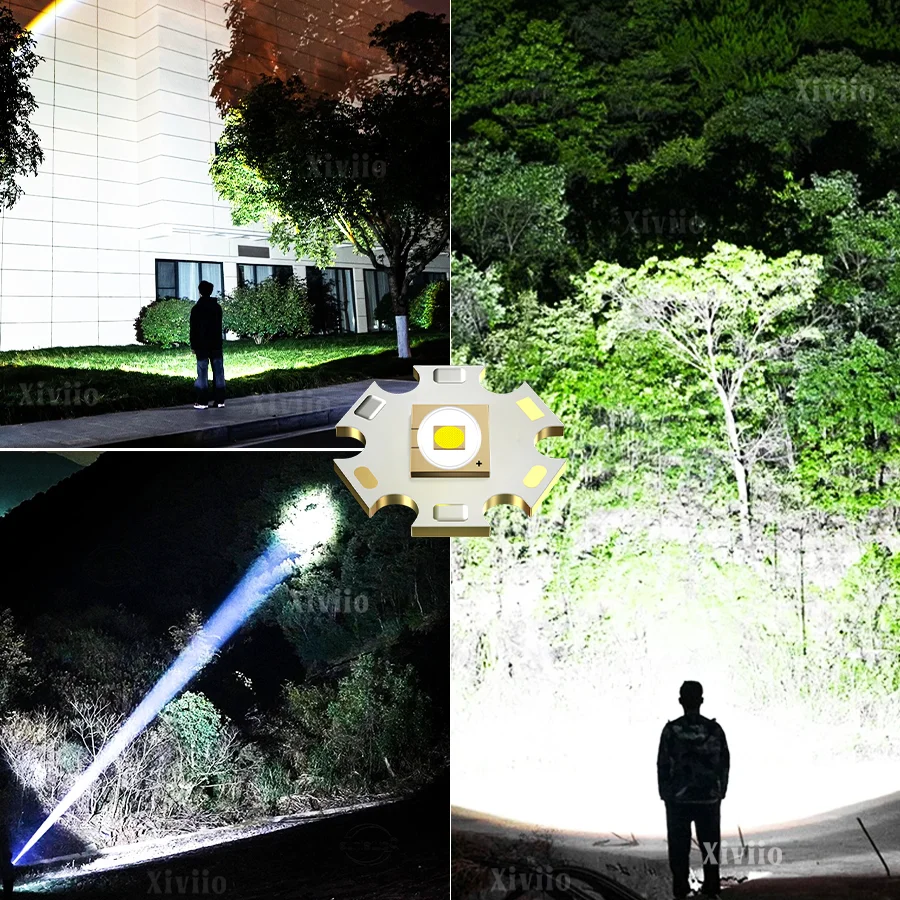 8890000000LM Ultra Powerful LED Flashlight Rechargeable Flashlights High Power Strong Light 5000M Tactical Torch Camping Lantern