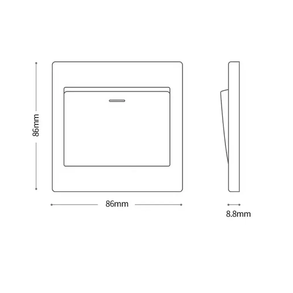 LED 램프 포함 벽 스위치 패널 켜기/끄기 푸시 버튼, 1, 2, 3/4 갱, 1Way 단추, 홈 액세서리
