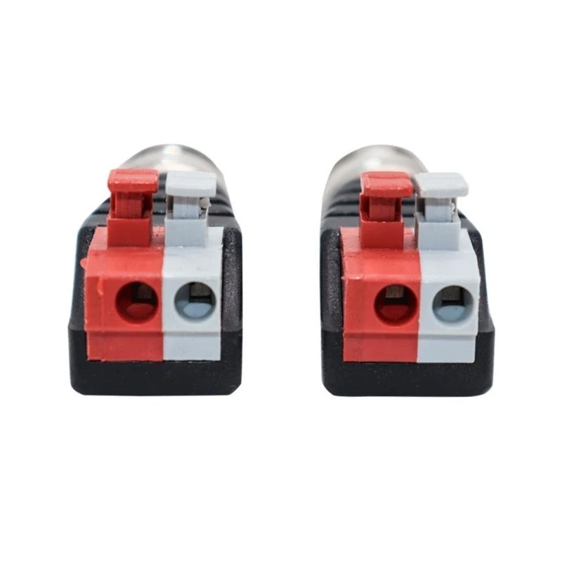 BNC Video Baluns Adapter Video Spring Press Type with Solderless Terminal
