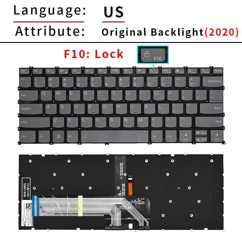 UK Spaans PT-BR Brazilië Verlicht Toetsenbord Voor Lenovo Flex 5-14IIL05 14ARE05 14ALC05 14ITL05 Laptop IdeaPad 81X1 81X2 82hs PR4SB