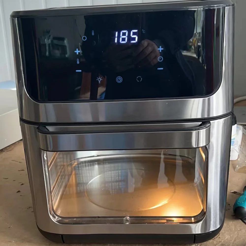 12L فرن كهربائي مقلاة هوائية منزلية ذكية Forno Eletrico شاشة تعمل باللمس فرن البيتزا Freidora