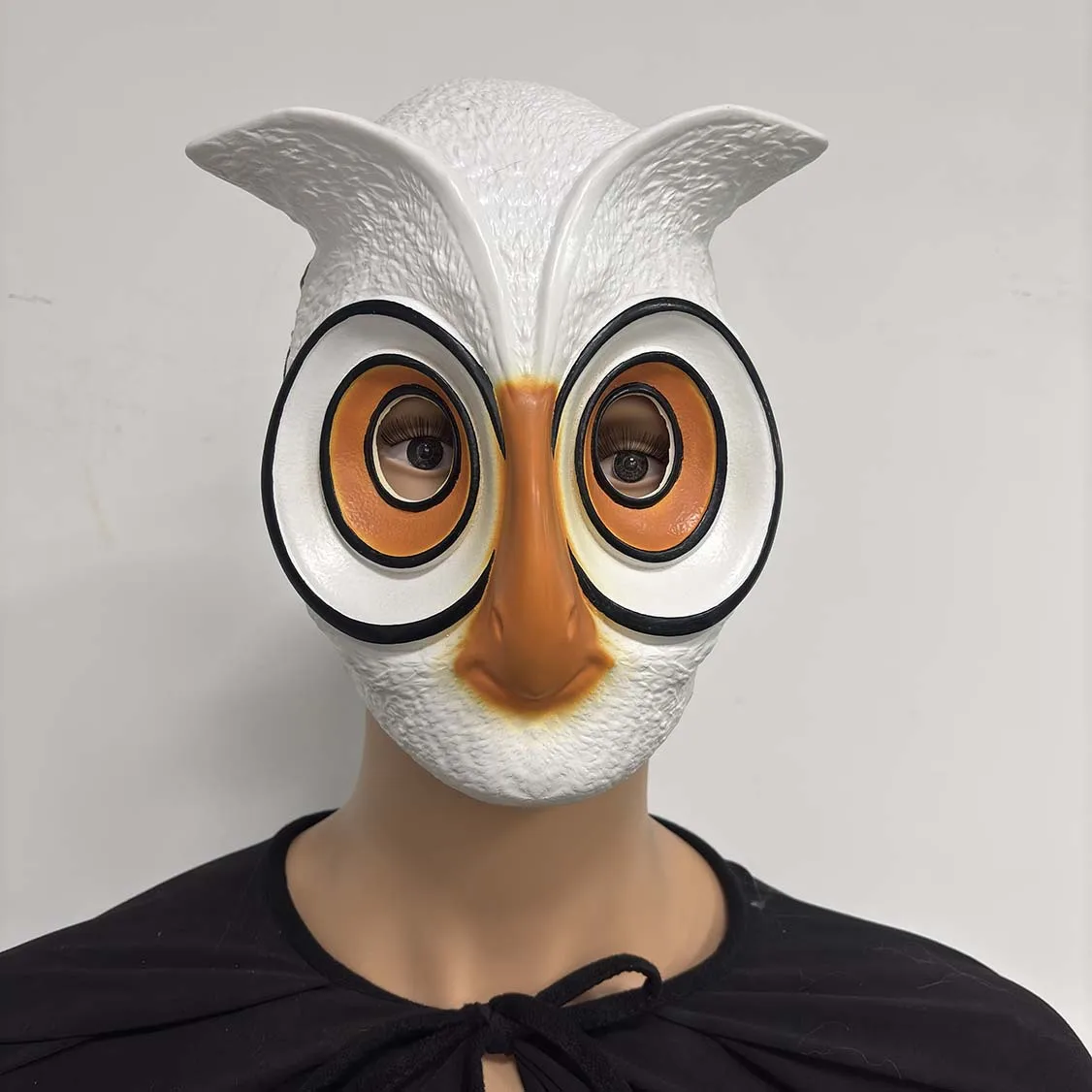 Eulen-Vollgesichtsmaske aus Latex, Tiermaske für Halloween, Maskerade, Karneval, Kostümparty, Cosplay-Requisite für Erwachsene – Detail 1