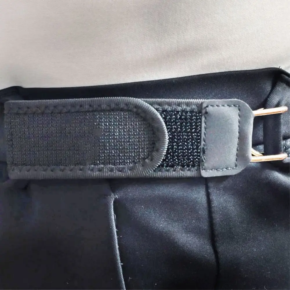 1PC New Unisex Buckleless Belt Hook Waist Buckle Adjustable Elastic Waist Belt Comfortable Elastic Belt
