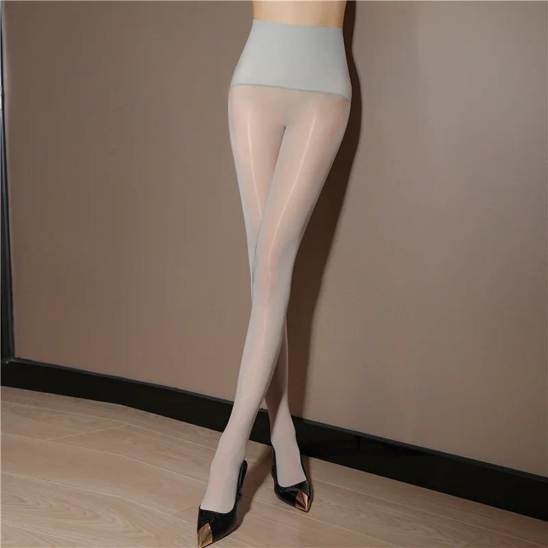 Nahtlose Strümpfe mit hoher Taille, Pferdeölstrümpfe, sexy, ölige Strumpfhosen, dünner Abschnitt, fleischfarbene, glänzende Strümpfe, Serveer킹 – Detail 6