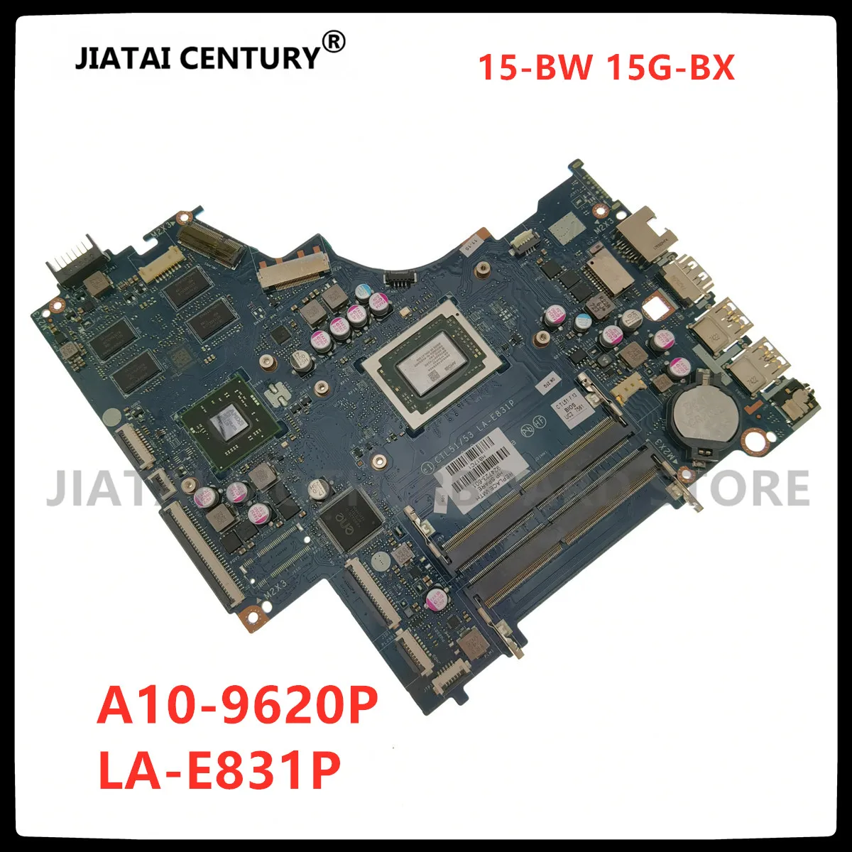 

For HP 15-BW 15G-BX Laptop Motherboard 924723-001 924723-601 LA-E831P with 530 2GB A10-9620P 100% fully tested