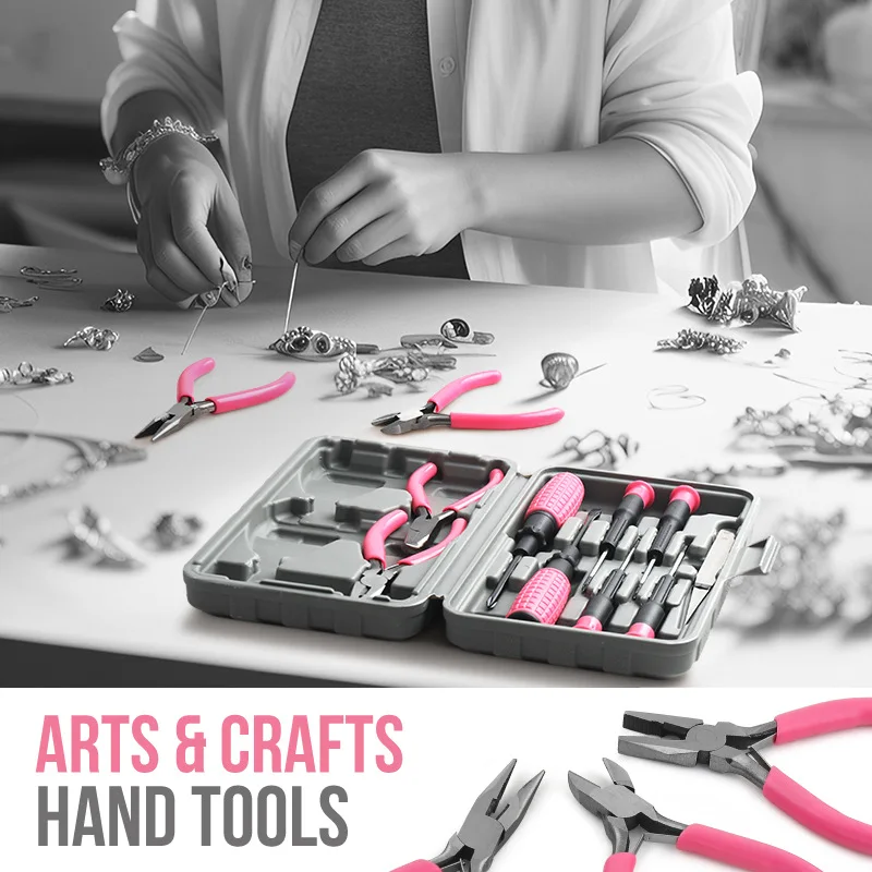 

Handmade DIY pliers combination set, multifunctional screwdriver pointed nose pliers round mouth flat mouth jewelry tool
