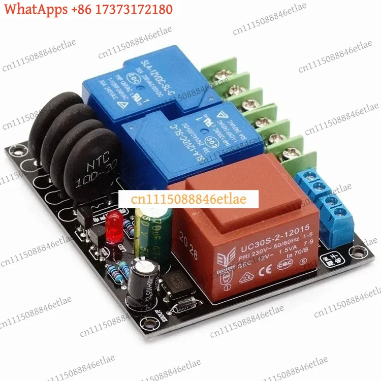 k3 High-Power Home Audio Amplifier Soft Start & Delay Protection Board, 30A 6600W Inrush Current Limiter Module