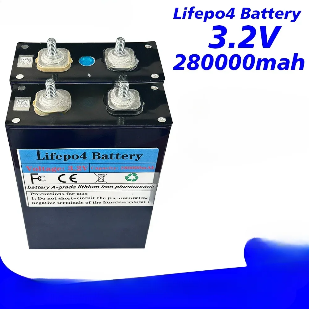 For Solar Energy DIY Lithium Battery Pack Home Power 12V in Stock NEW 3.2V 280AH LiFePO4 Battery Rechargeable Cells