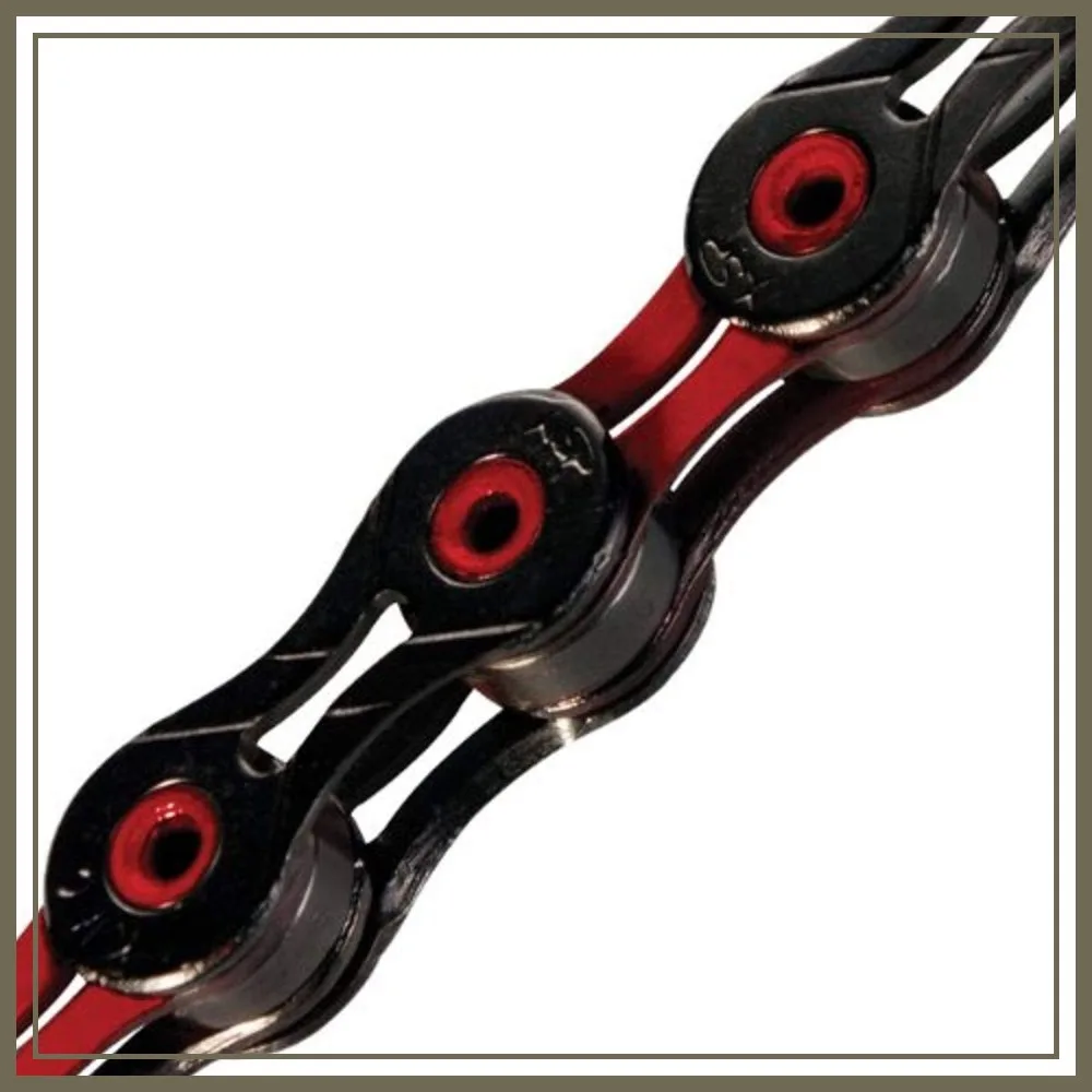 Cadena de Alto Rendimiento de 10 Velocidades para Carretera/Montaña/Gravel, 116 Eslabones con Eslabón Rápido, Compatible con Shimano/SRAM/Campagnolo