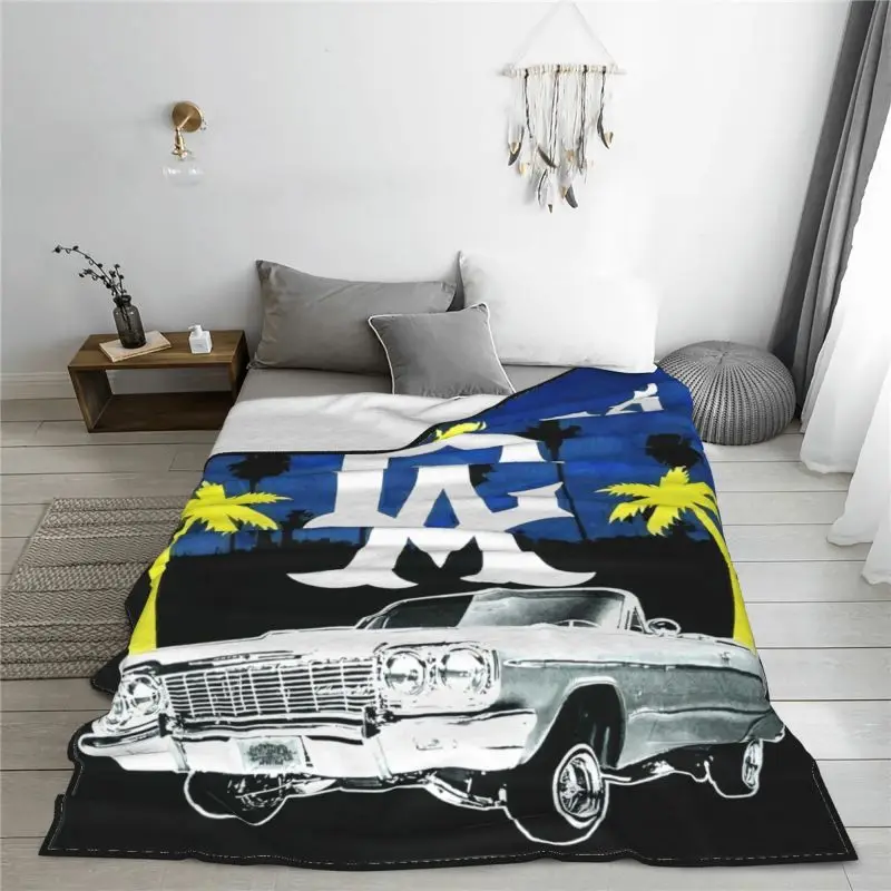 California Republic Cali West Coast Lowrider Blanket High Fashion Super Warm Bedding Throws Mechanical Wash