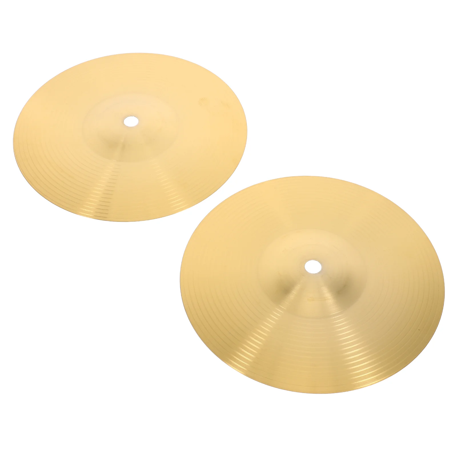 

2 Pcs Cymbals Percussion Musical Instrument Drum Supplies Practice Jazz Crash Electronic