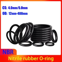 CS 4,0mm/5,0mm NBR OD 12mm-400mm junta tórica de caucho de nitrilo negro sello de aceite anillo de sellado junta resistente a la temperatura