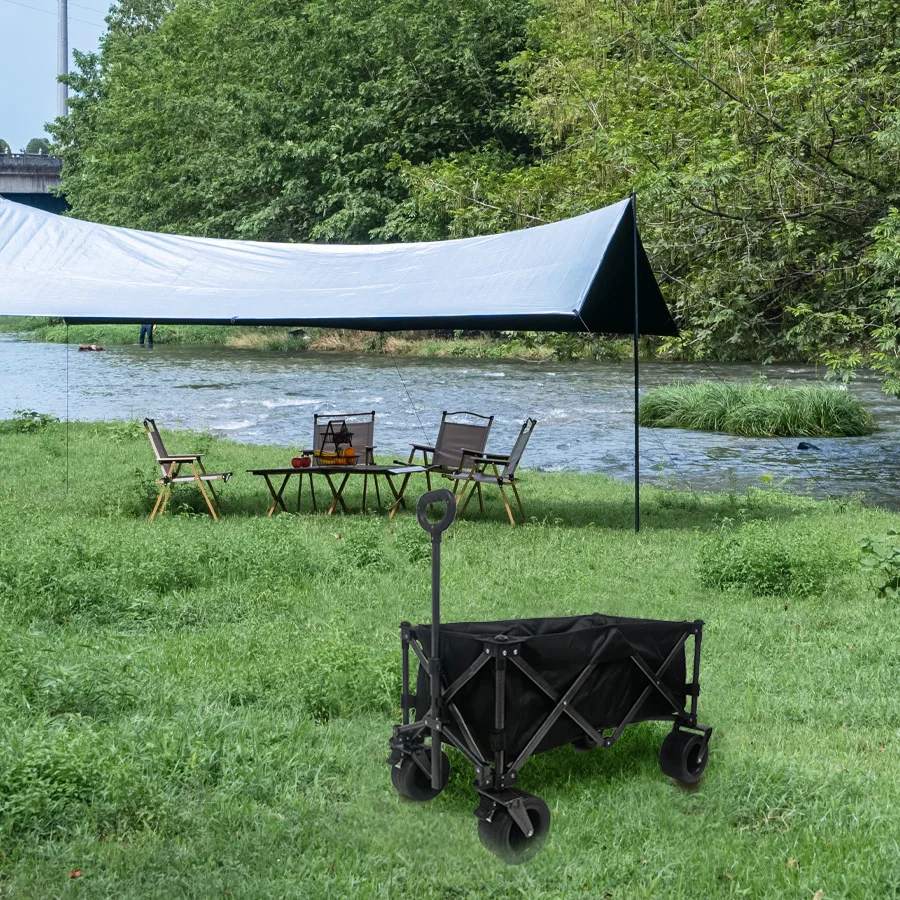 

300lbs Folding Wagon Cart Collapsible Folding Outdoor Portable Utility Cart